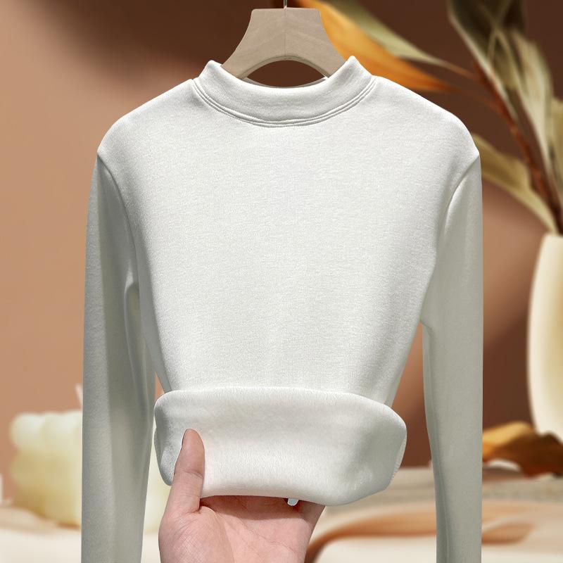 Women Thermal Shirt Half TurtleNeck Thermal Underwear Top – Lightweight Fleece Lined Long Sleeve Base Layer