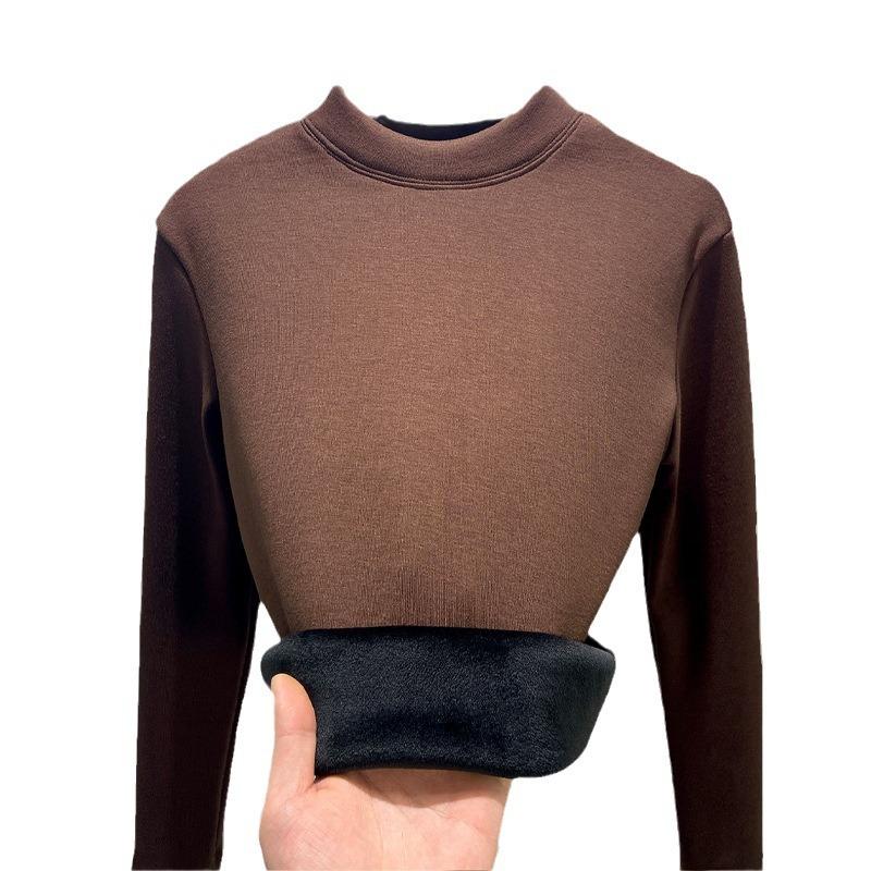 Women Thermal Shirt Half TurtleNeck Thermal Underwear Top – Lightweight Fleece Lined Long Sleeve Base Layer