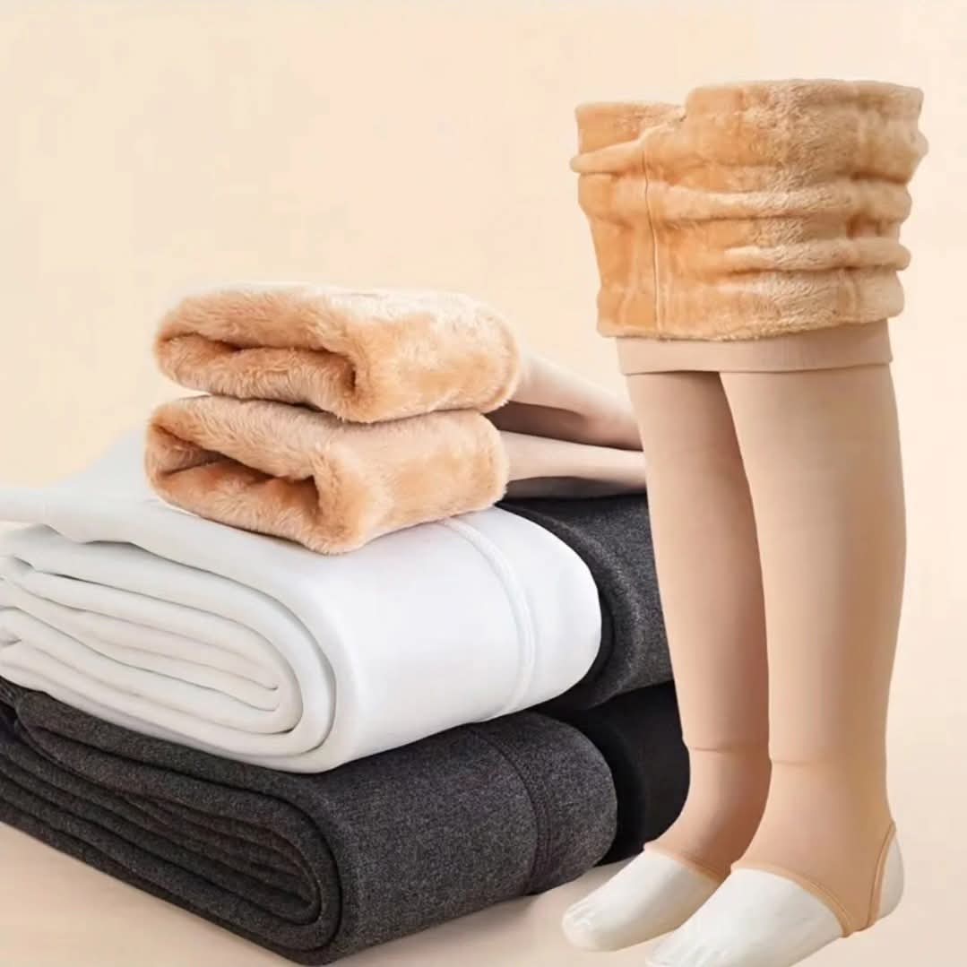 Thermal Tights for Women – Fleece Lined, High Waist, Stretchable Winter Leggings (Warm & Thick)