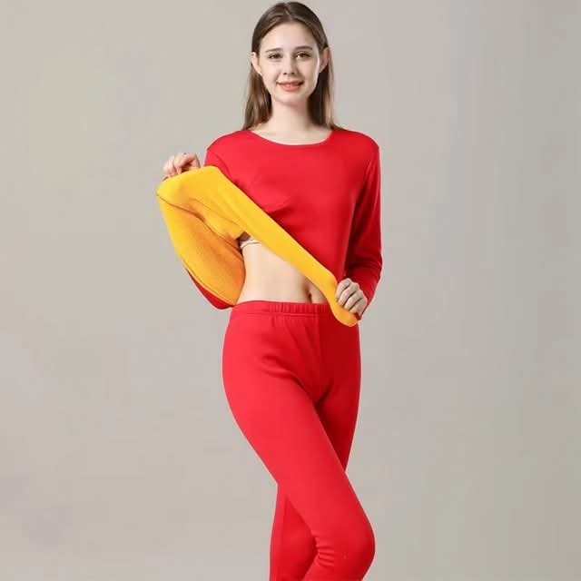 Thermal Underwear Set for Women Fleece Lined Long Johns Base Layer Warm Winter Top Bottom Pants Undershirt Pajama Set