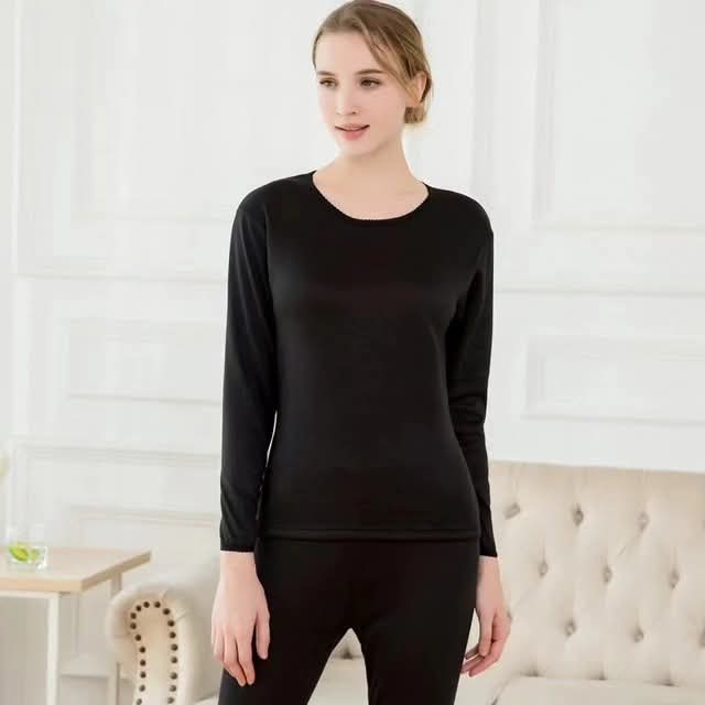 Thermal Underwear Set for Women Fleece Lined Long Johns Base Layer Warm Winter Top Bottom Pants Undershirt Pajama Set
