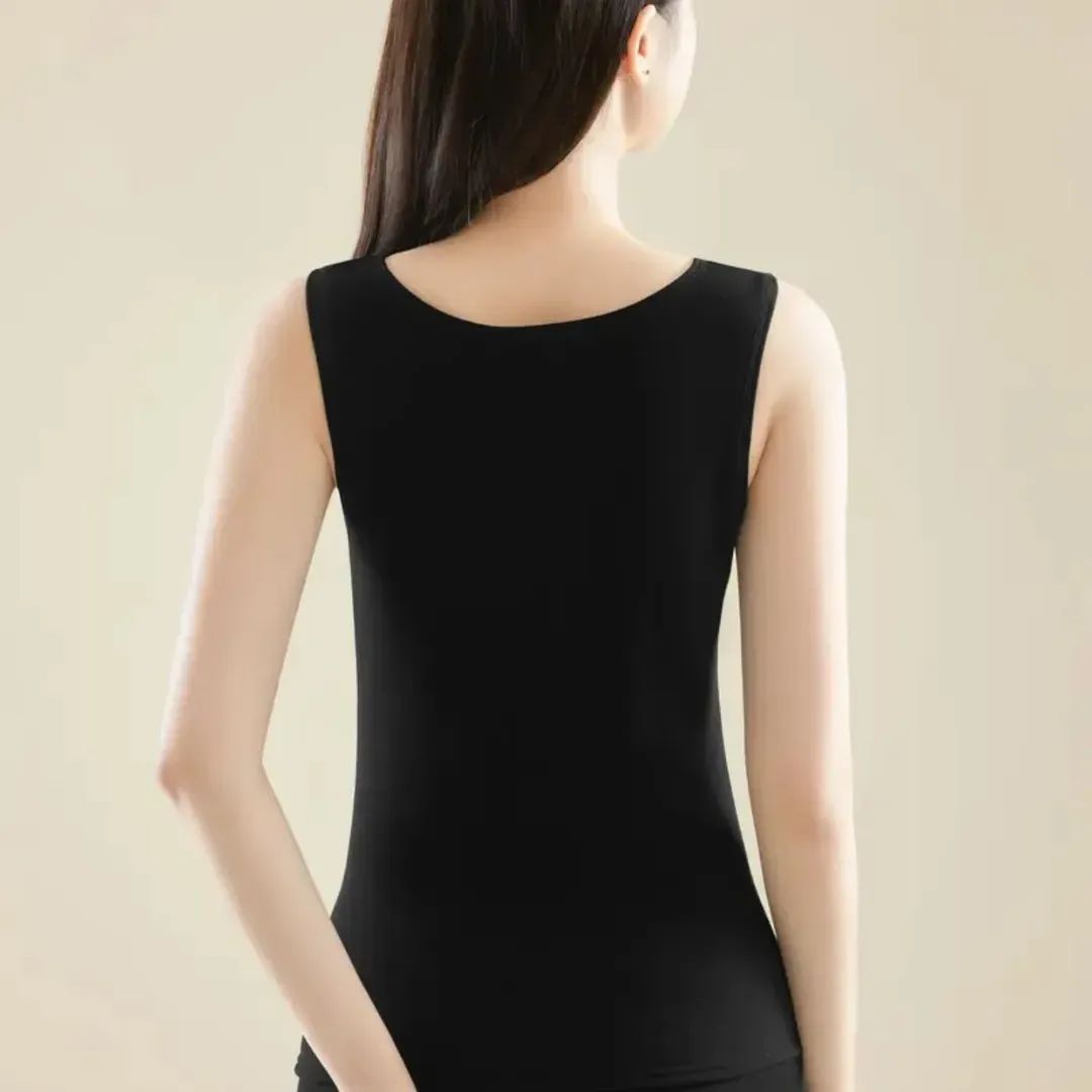 Stretchable Thermal Lamb Wool Fleece-Lined Camisole Vest for Winter (Women’s Winter Warm Innerwear)