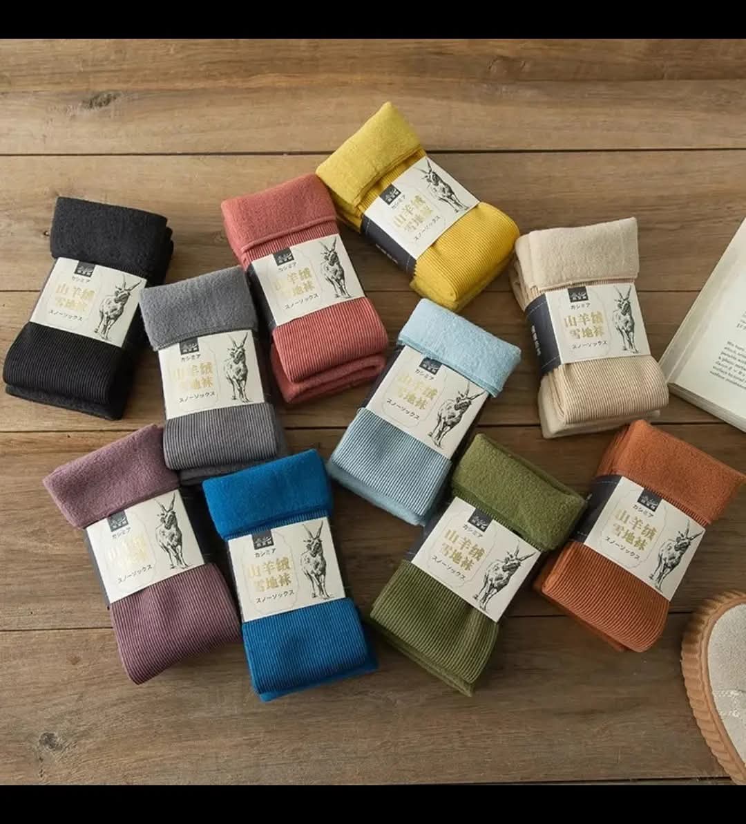 4 Pairs - Winter Woolen Thermal Fleece Socks – Ultra Warm, Soft & Thick Heat Socks for Men & Women