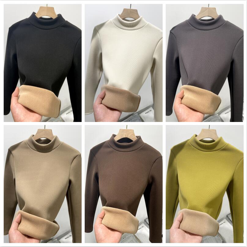 Women Thermal Shirt Half TurtleNeck Thermal Underwear Top – Lightweight Fleece Lined Long Sleeve Base Layer