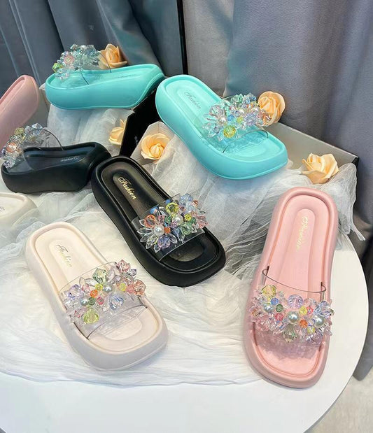 Crystal Comfy Slides