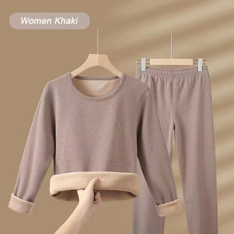 Women’s Lambwool Fleece Thermal Suit – Ultra Warm & Soft Innerwear for Winter | Stretchable & Skin-Friendly