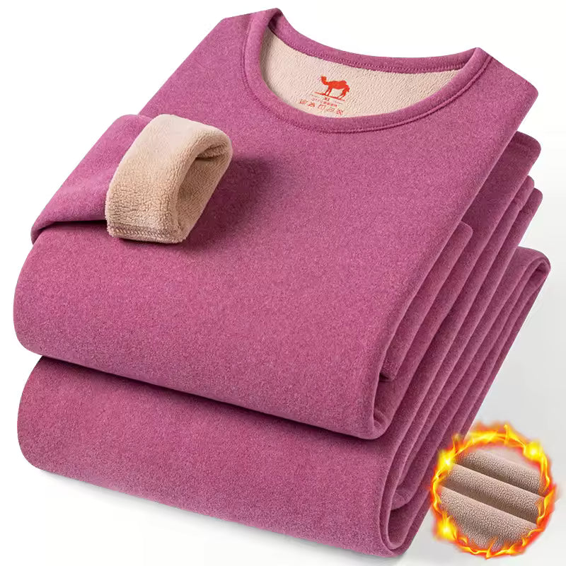 Women’s Lambwool Fleece Thermal Suit – Ultra Warm & Soft Innerwear for Winter | Stretchable & Skin-Friendly