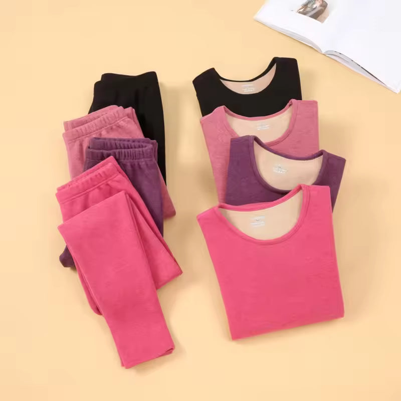 Women’s Lambwool Fleece Thermal Suit – Ultra Warm & Soft Innerwear for Winter | Stretchable & Skin-Friendly
