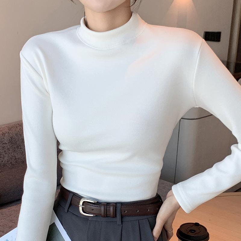 Women Thermal Shirt Half TurtleNeck Thermal Underwear Top – Lightweight Fleece Lined Long Sleeve Base Layer