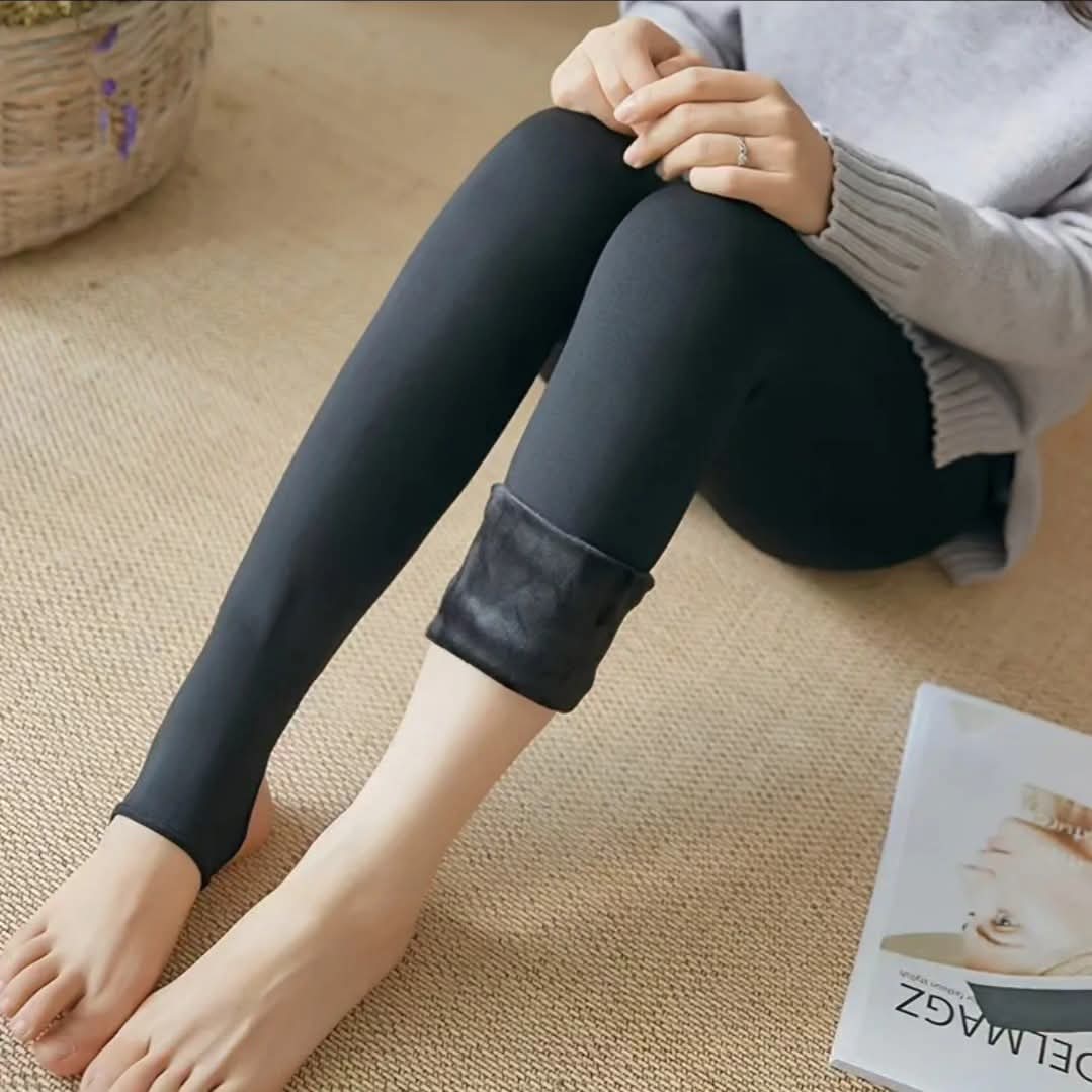 Thermal Tights for Women – Fleece Lined, High Waist, Stretchable Winter Leggings (Warm & Thick)