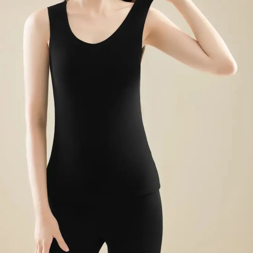 Stretchable Thermal Lamb Wool Fleece-Lined Camisole Vest for Winter (Women’s Winter Warm Innerwear)