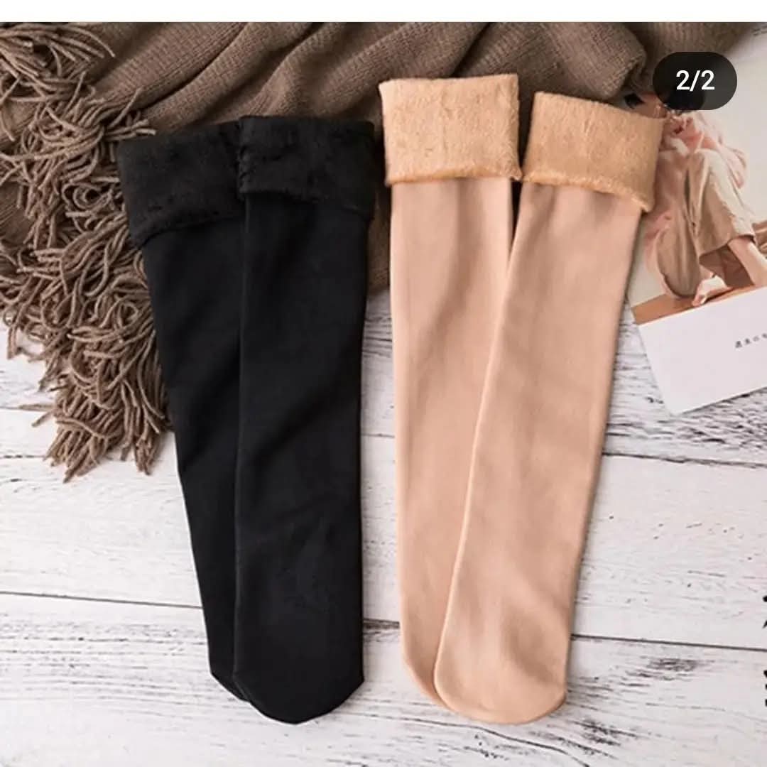 Women’s Fleece Lined Knee High / Crew Socks – Ultra Soft, Warm Winter Thermal Socks