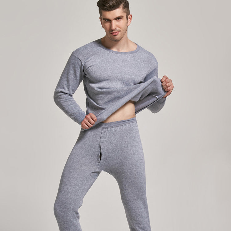 Men’s Winter Thermal Fleece Lined Suit | Soft, Warm Base Layer for Cold Weather