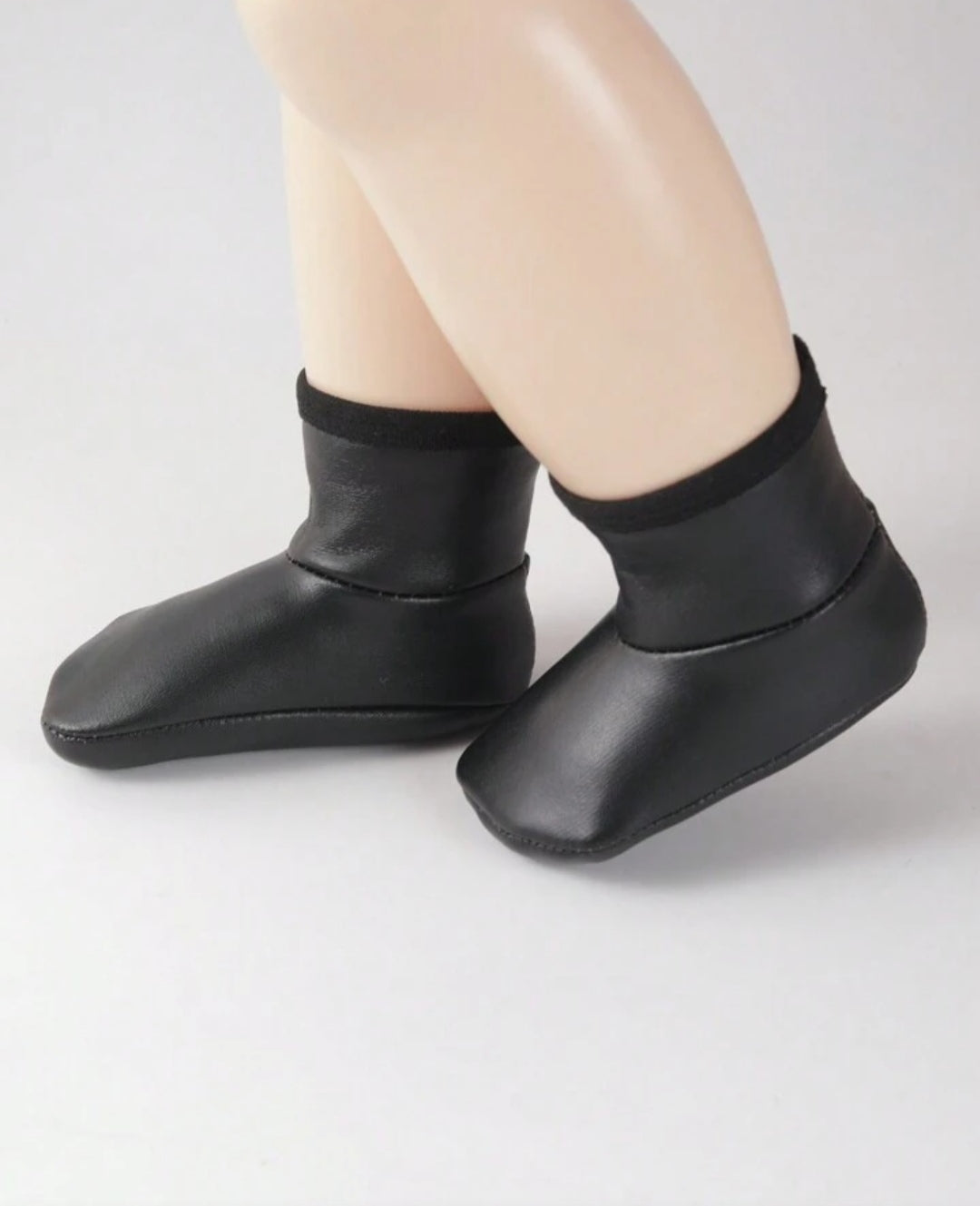 Leather Socks| Kids Boy's & Girl's Faux Leather Socks/Room Socks Slippers Home Soft-soled Shoes Boots Booties