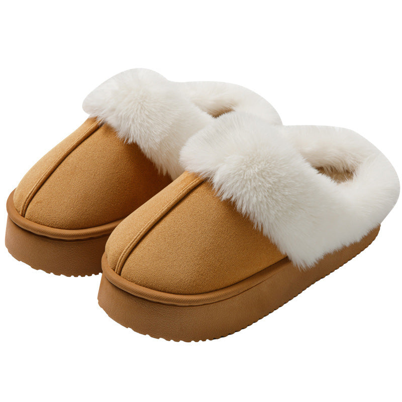 Women's Cozy Winter Slippers - Plush Fur Lined Indoor Slip-On Shoes - Soft & Warm