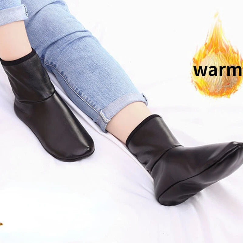 Kids Leather Socks I Winter Leather Socks for Boys /Girls